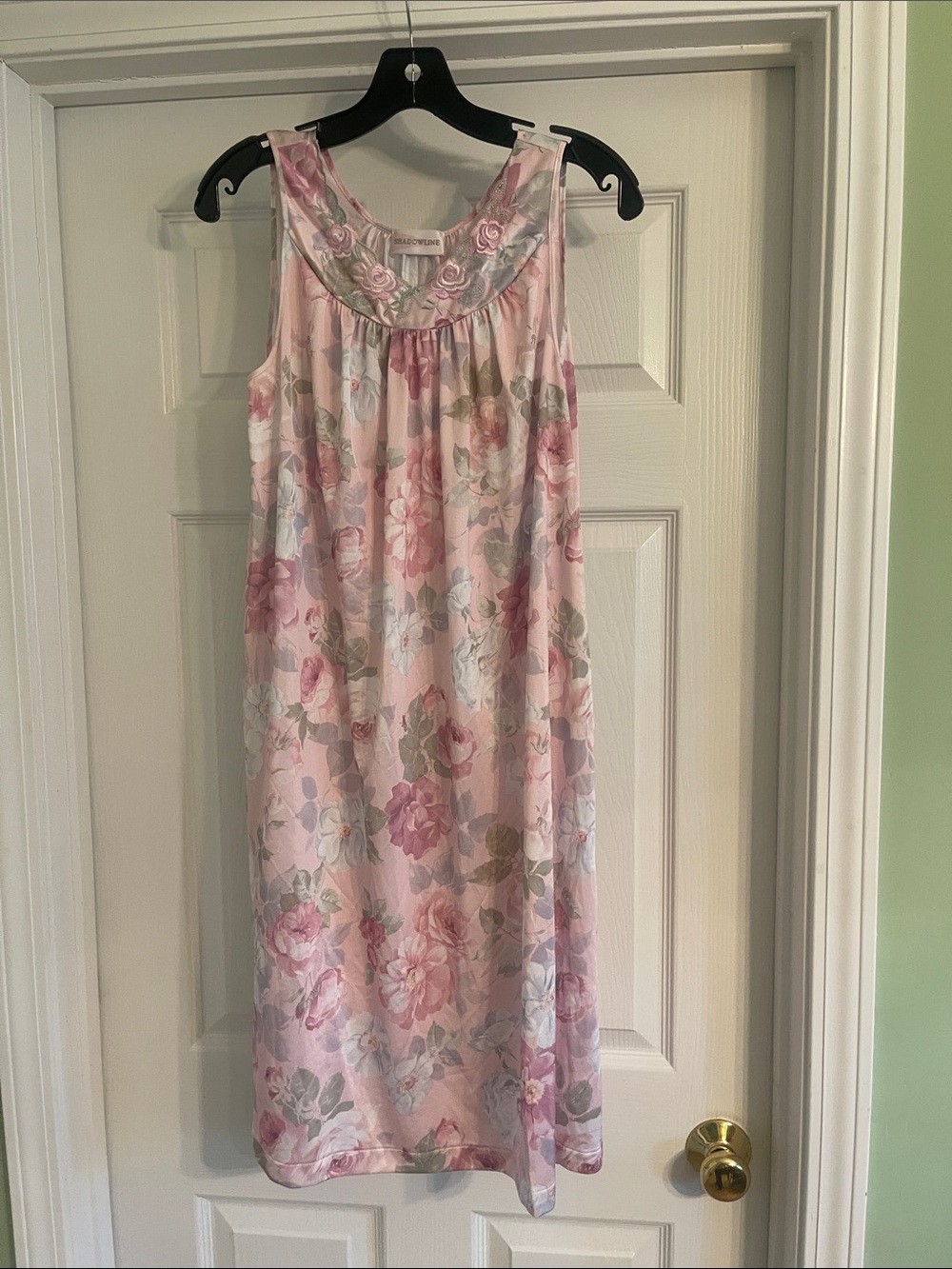 Vintage Shadowline Sleeveless Nightgown Small